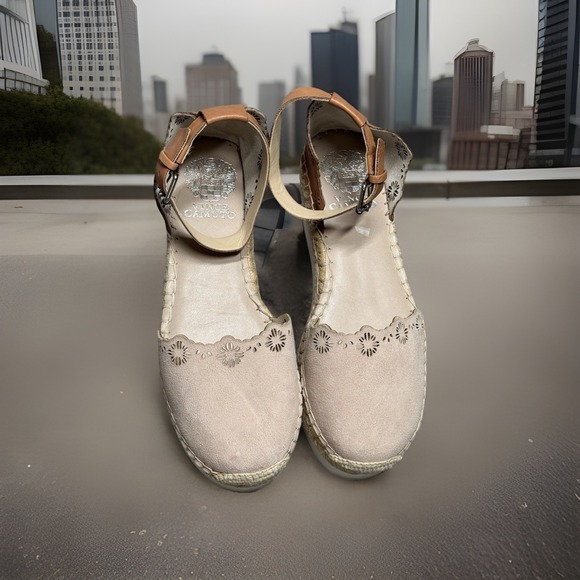 Vince Camuto Breshar Espadrilles Women's Size 8 M Leather And Suede - Picture 3 of 15